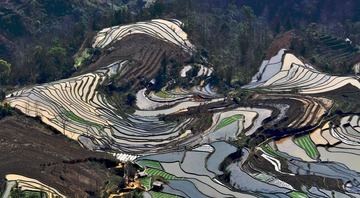 五彩梯田