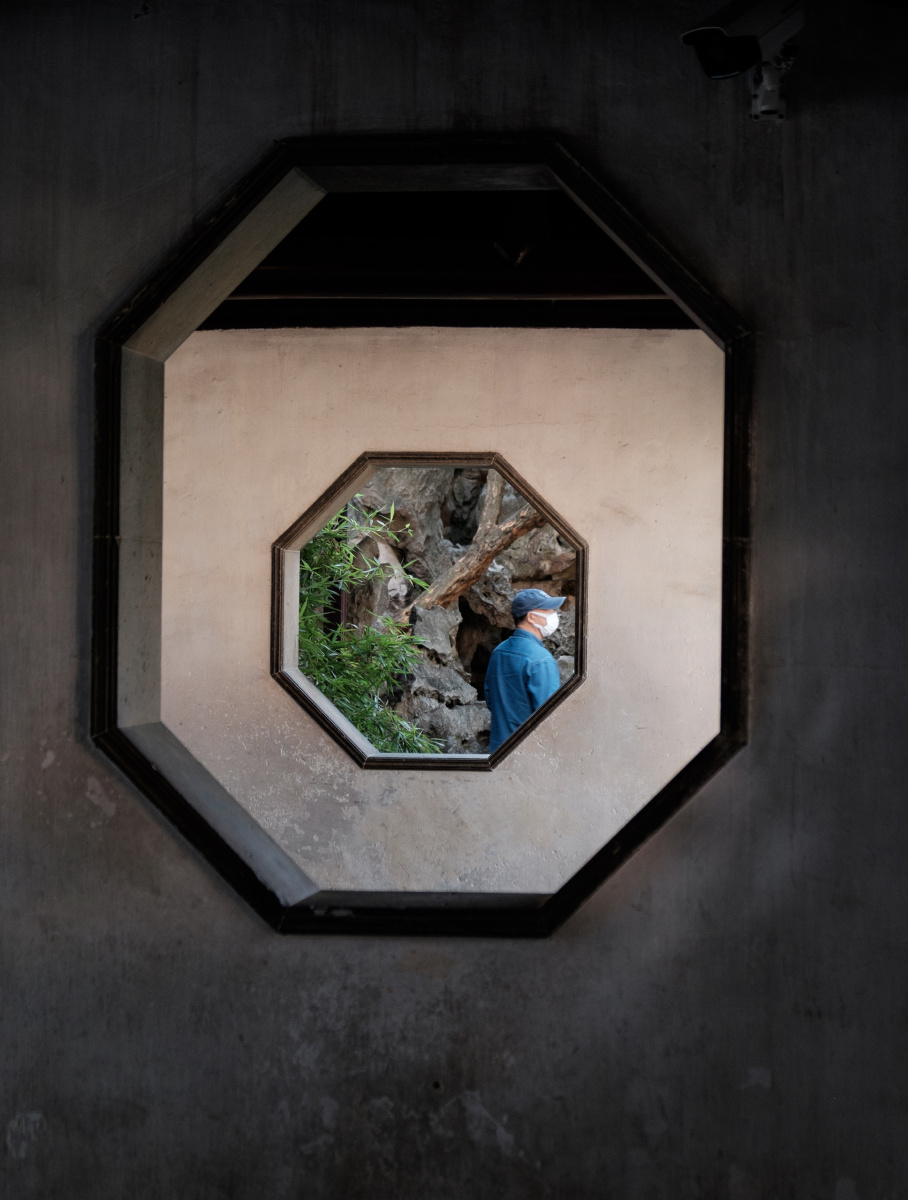 画中画留园的八角窗