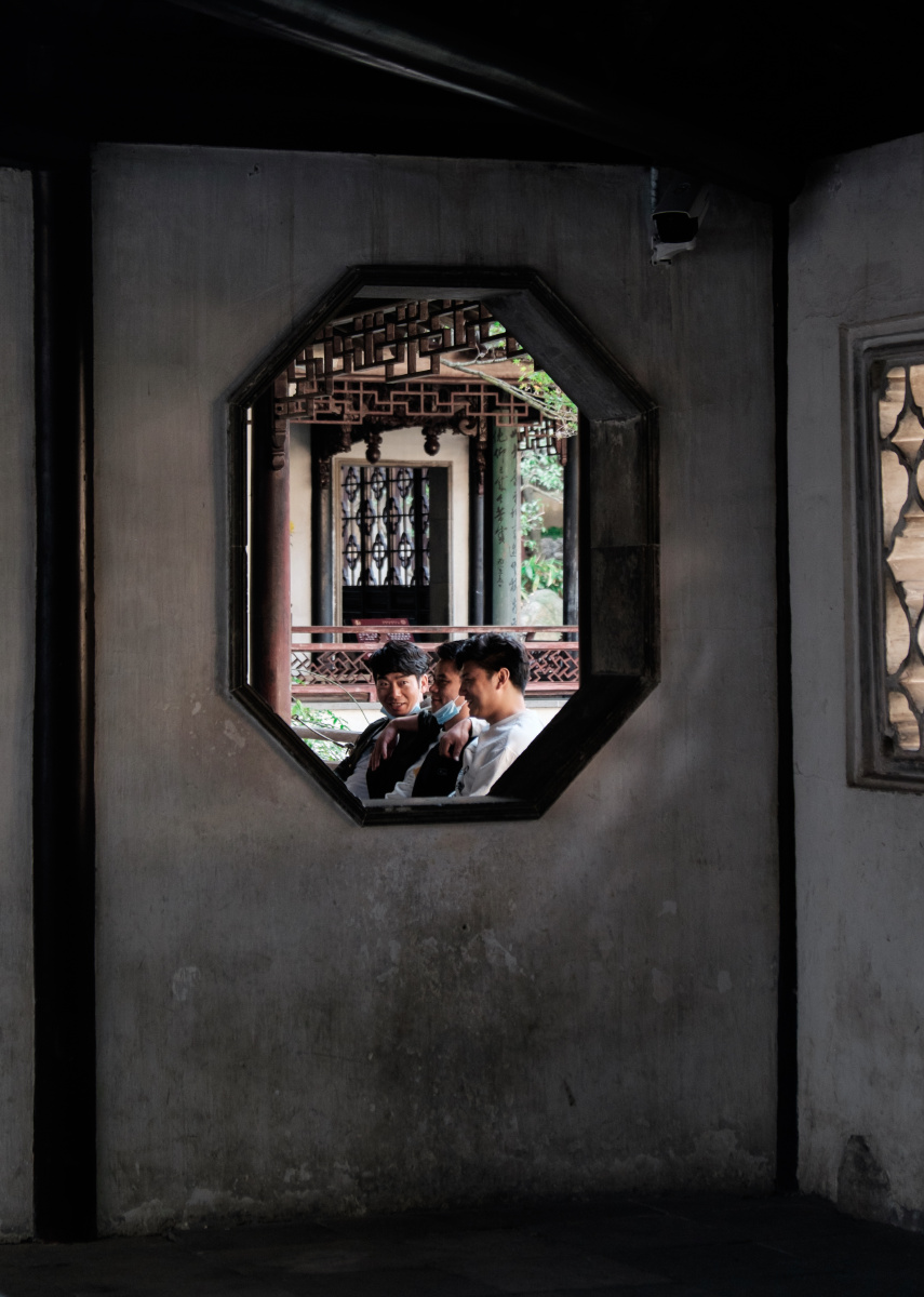 画中画留园的八角窗