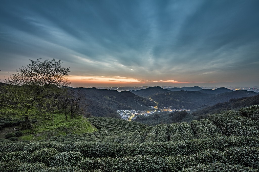 茶山日出