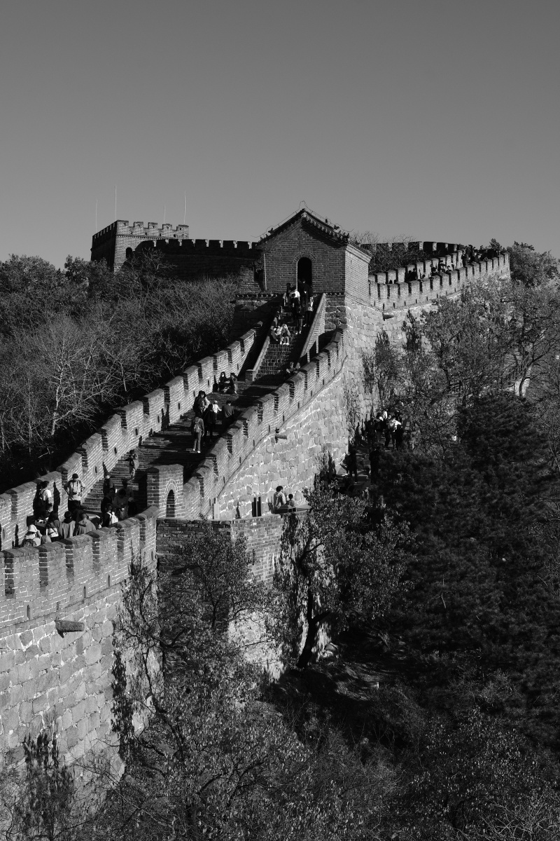 黑白慕田峪长城