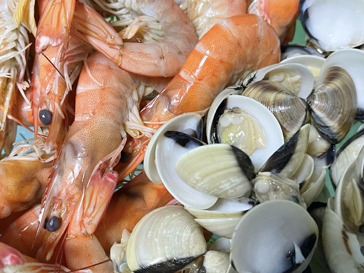 虾贝海鲜锅 - 摄影紫贝壳 - 图虫