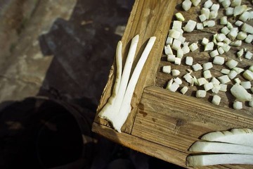 "恐龙爪"萝卜干