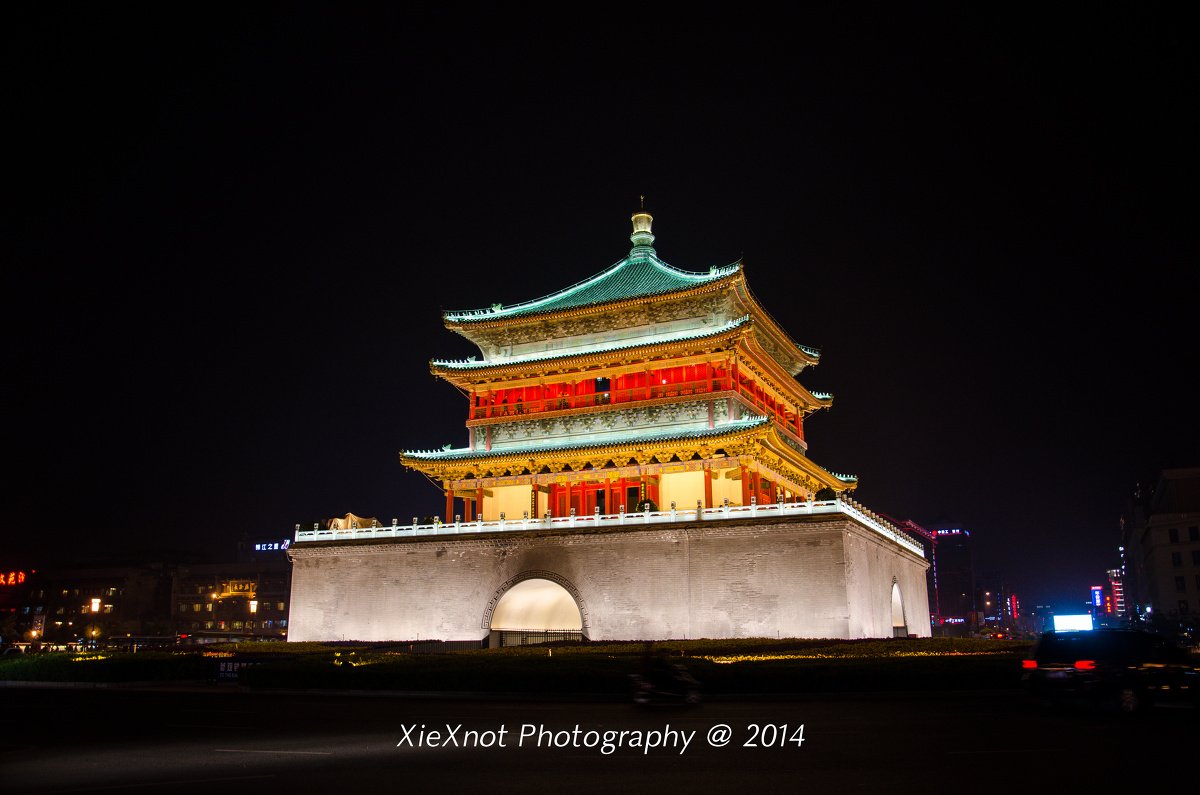 陕西 西安 钟楼 br /> bell tower, xian, shaanxi
