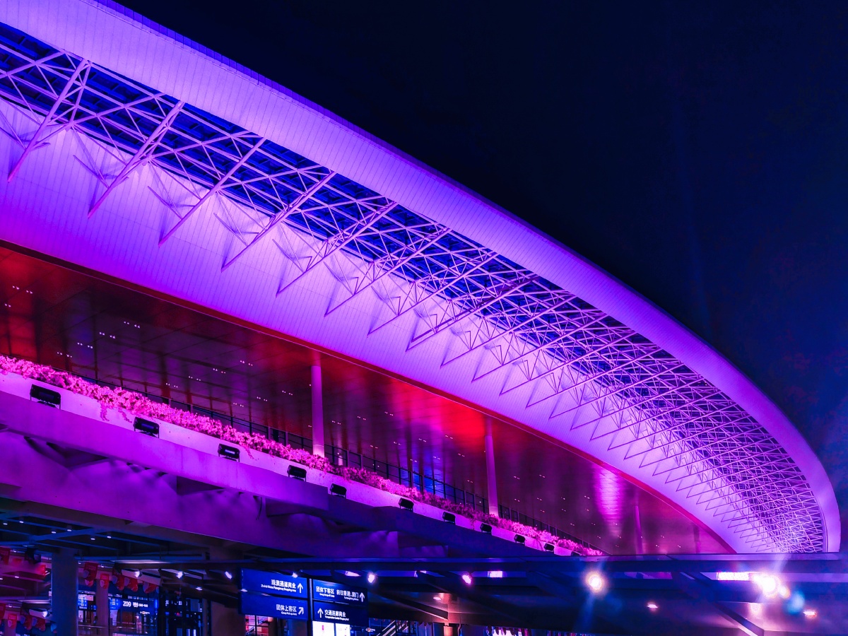 港珠澳大桥珠海口岸夜景(一) * 手机拍摄