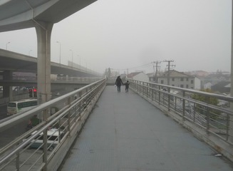 12月23日，上海，北翟路，#雾霾中国纪录#
