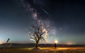 星链穿过银河系