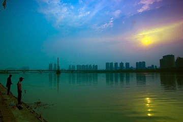 水上城市之《垂钓》  拍摄地：洛河南岸