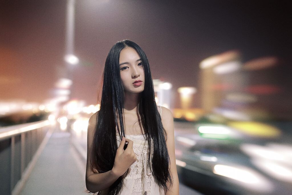 桥上的夜色
