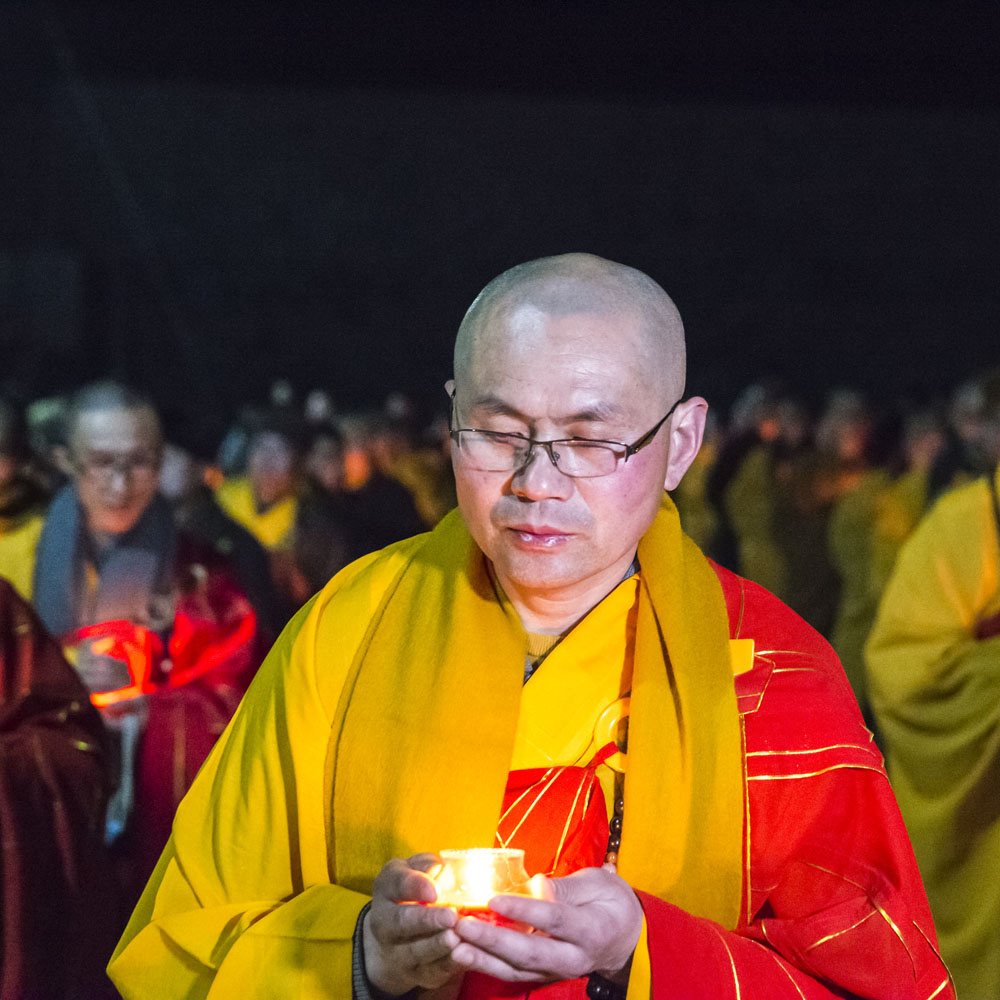 2016年正月初十,河北省邯郸市永年县佛光禅寺《传灯法会》现场,主法师