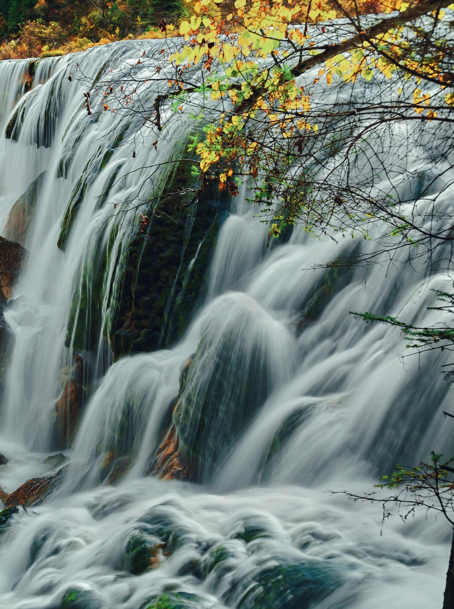 九寨沟珍珠滩瀑布