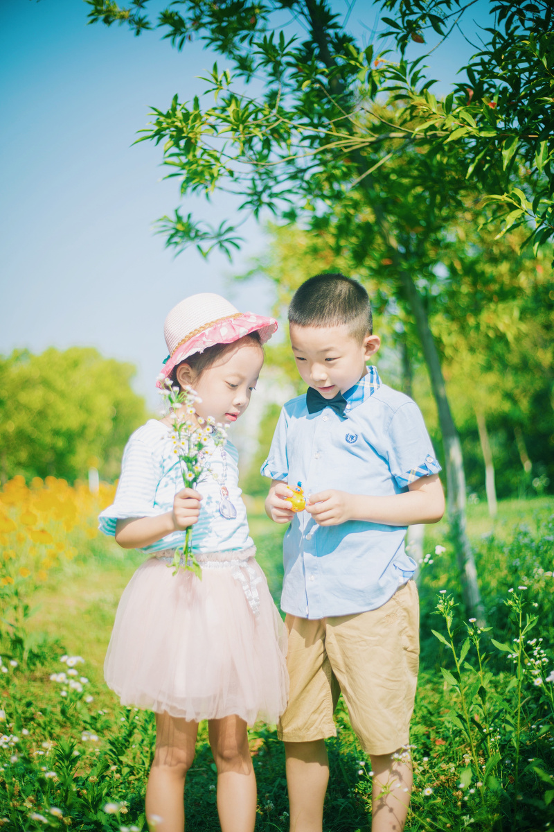 青梅配竹马,两小无嫌猜 - 人像, 小清新, 胶片, 儿