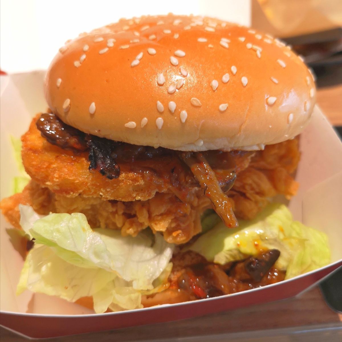 肯德基汉堡鸡米花冰淇淋