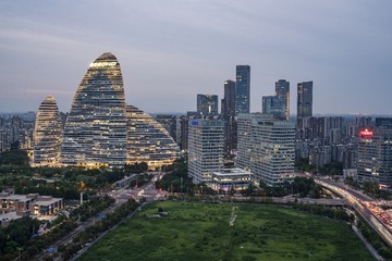 万绿丛中一点紫