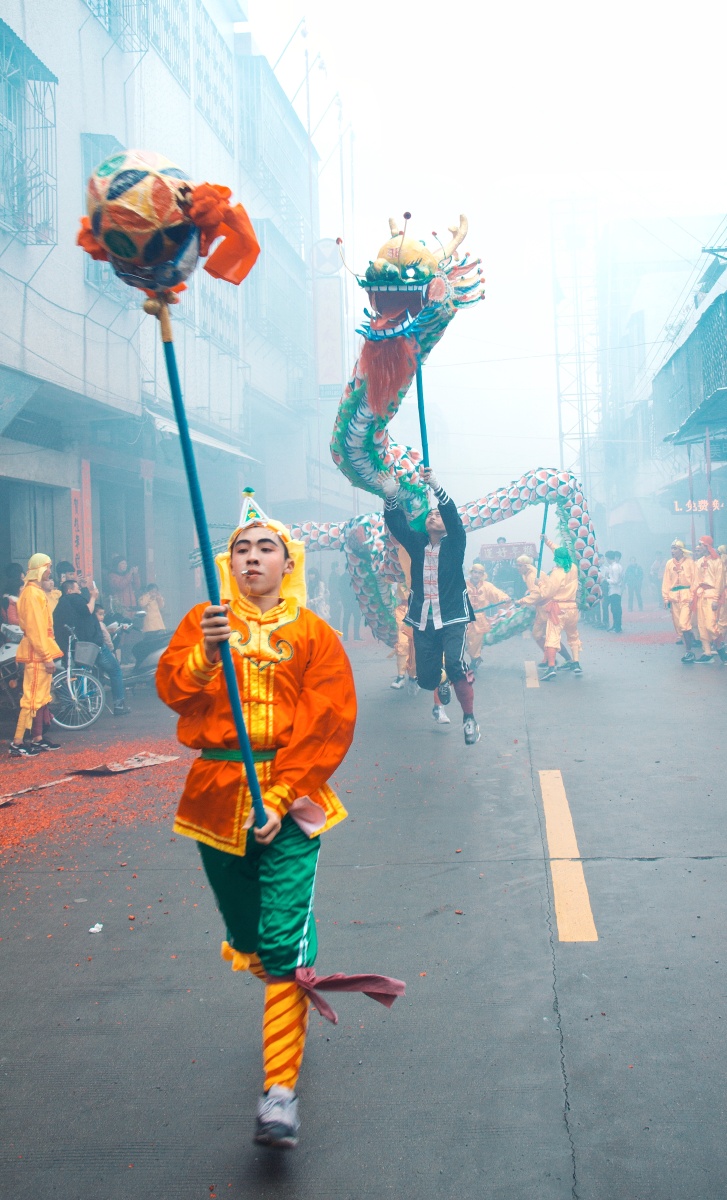 舞龙地点潮州龙湖古寨