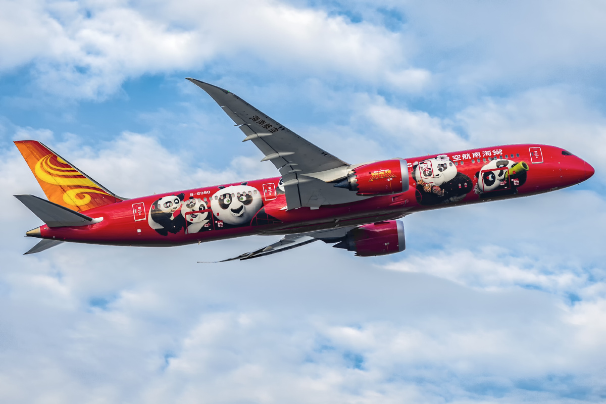 海南航空b6998功夫熊猫梦想客机