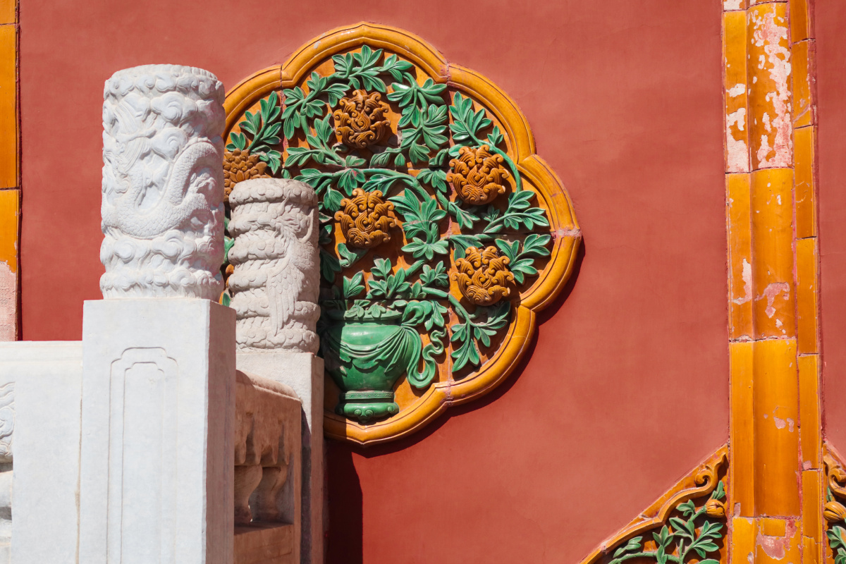 光影里的故宫一角