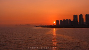 海湾余晖