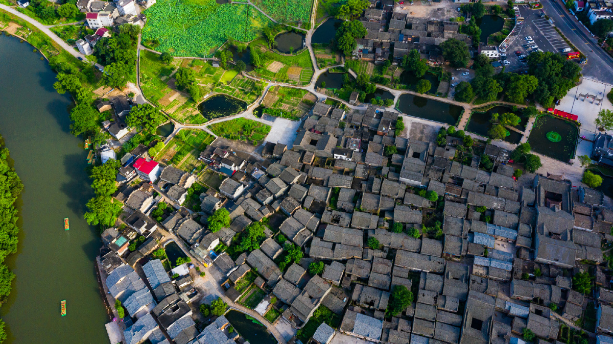 江西吉安渼陂古村古韵盎然如诗如画