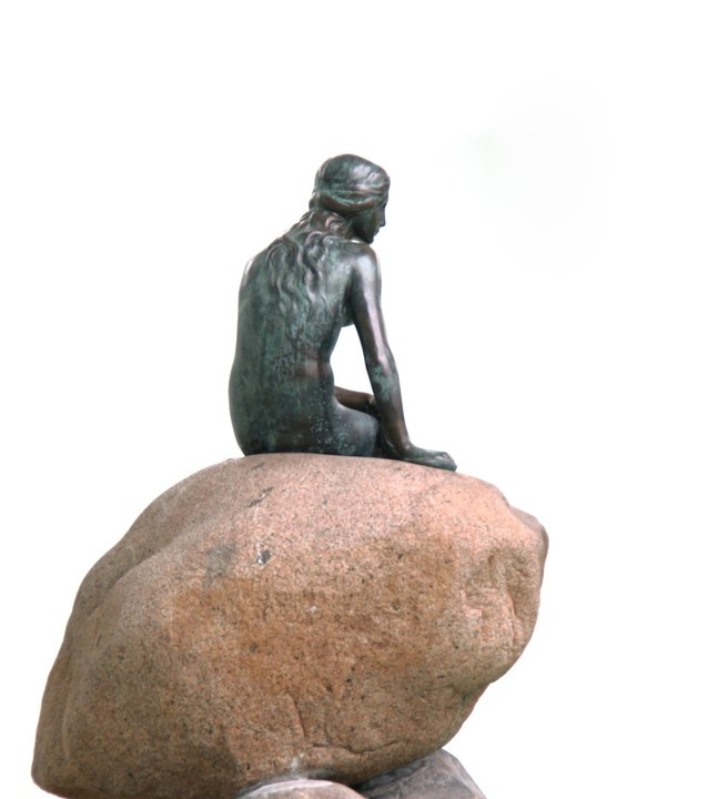 denmark-小美人鱼 br /> 丹麦馆还未开馆,只能看一眼小美人鱼的背影了