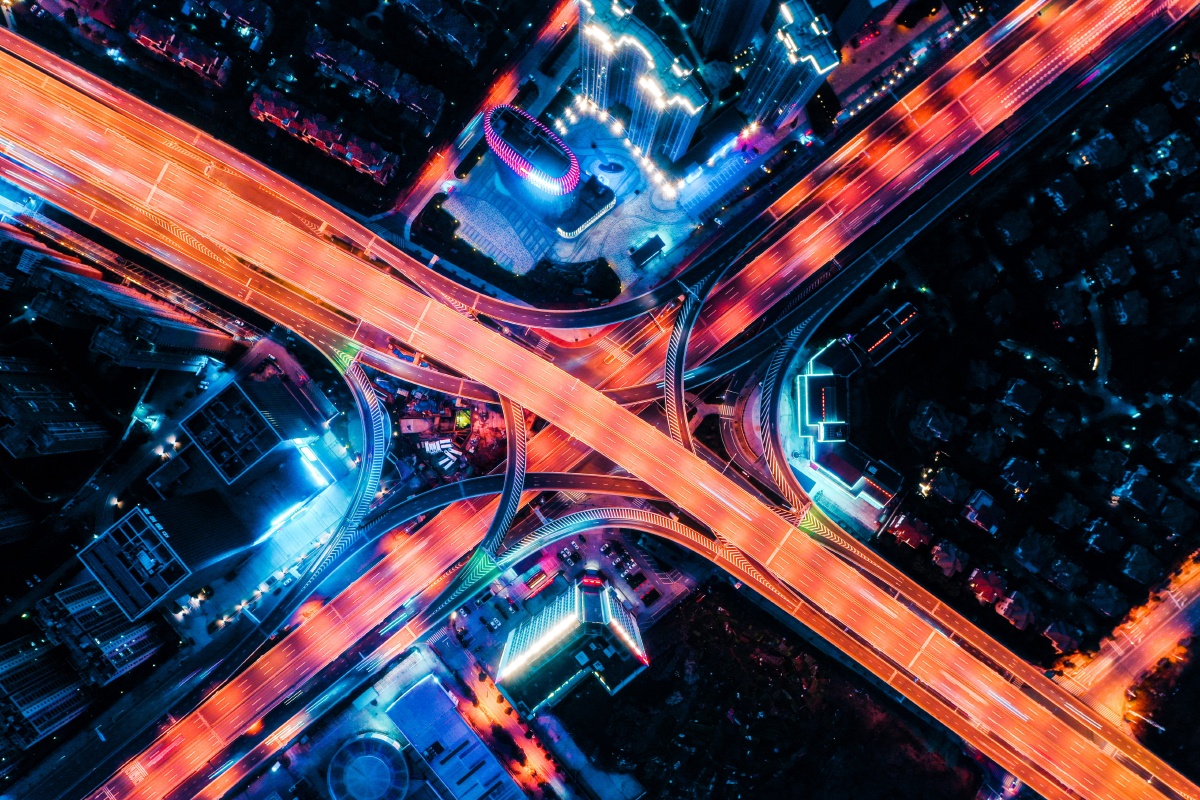 御2pro航拍长沙湘府路高架桥