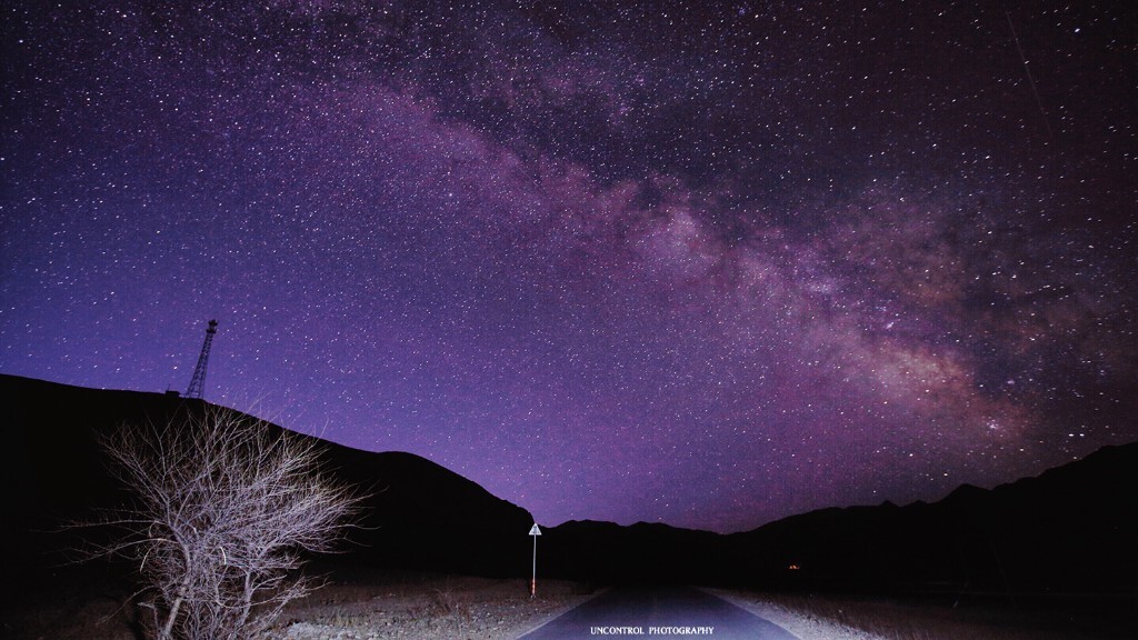 第1次在公路上拍星空