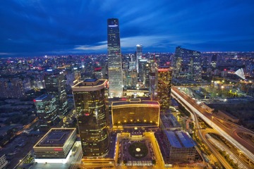 国贸夜景