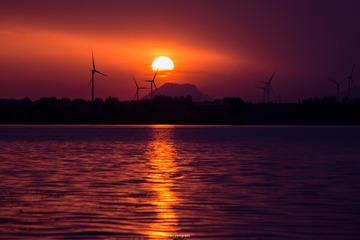 夕阳西下