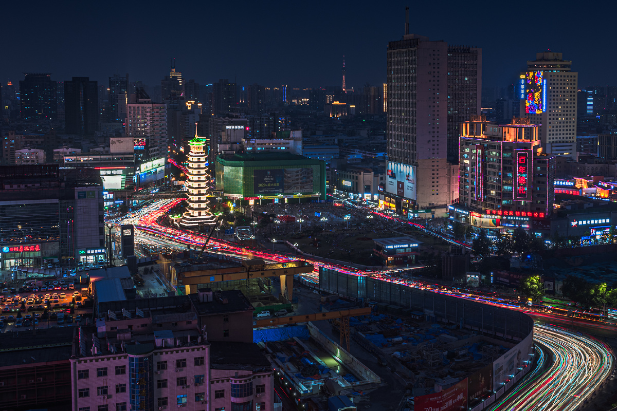 郑州二七商圈之夜