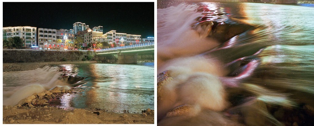 94，《洄路》：河道修整后形成的小瀑布  2023年2月，石棉县境内
