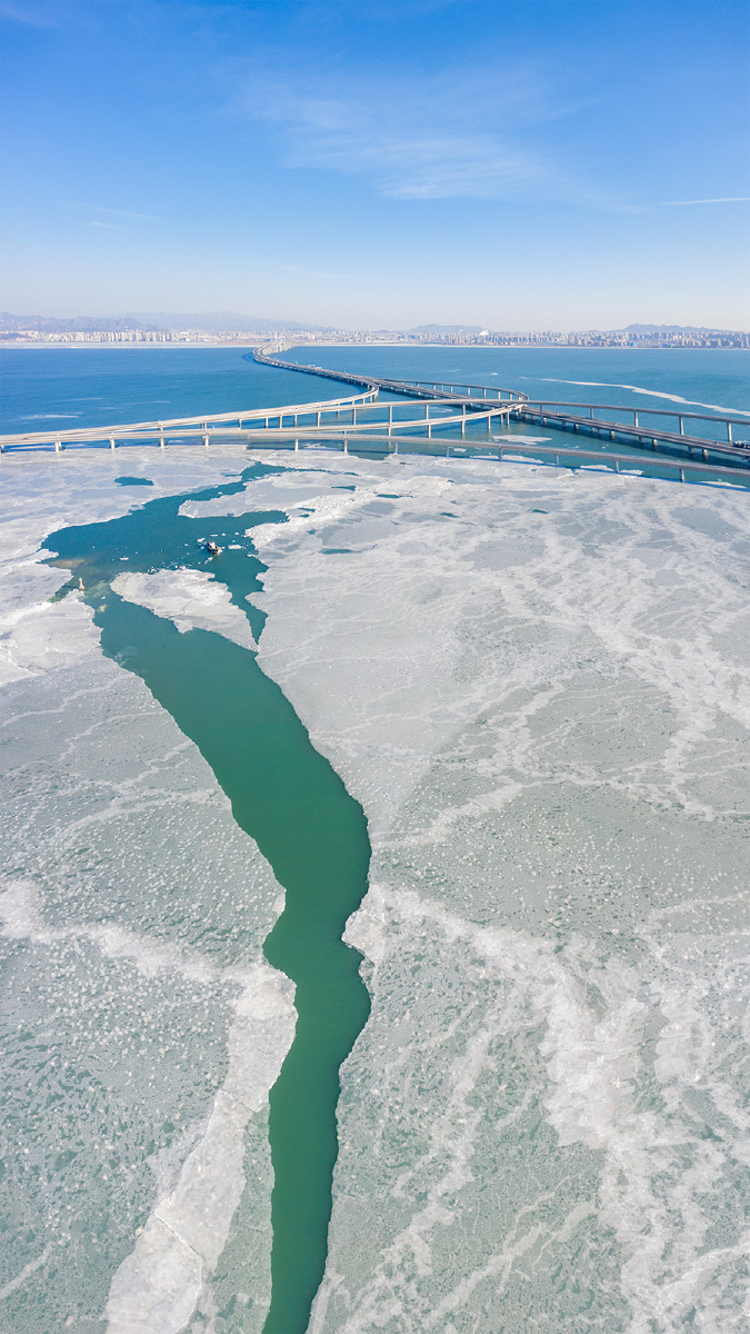 胶州湾冰海