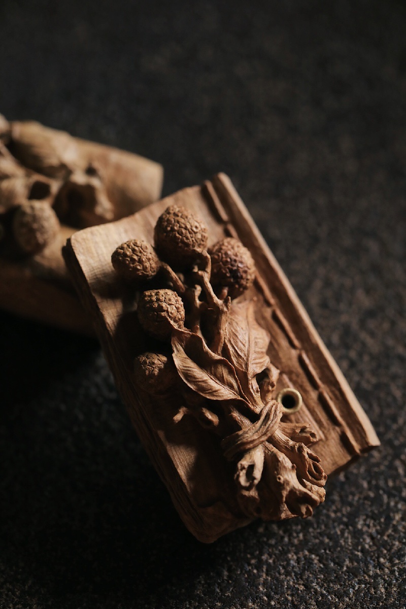 老山檀香插老山檀手工雕刻香气清幽淡雅质朴静守一窗馨香拥一怀诗韵