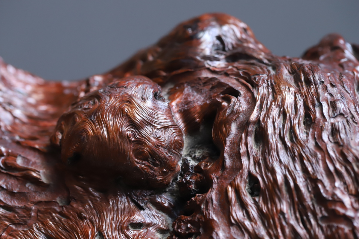 荔枝木|笔筒.文房四宝 - -nming - 图虫