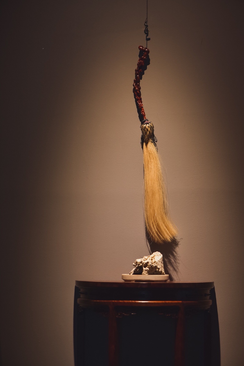 茶室里的茶生活小叶紫檀拂尘