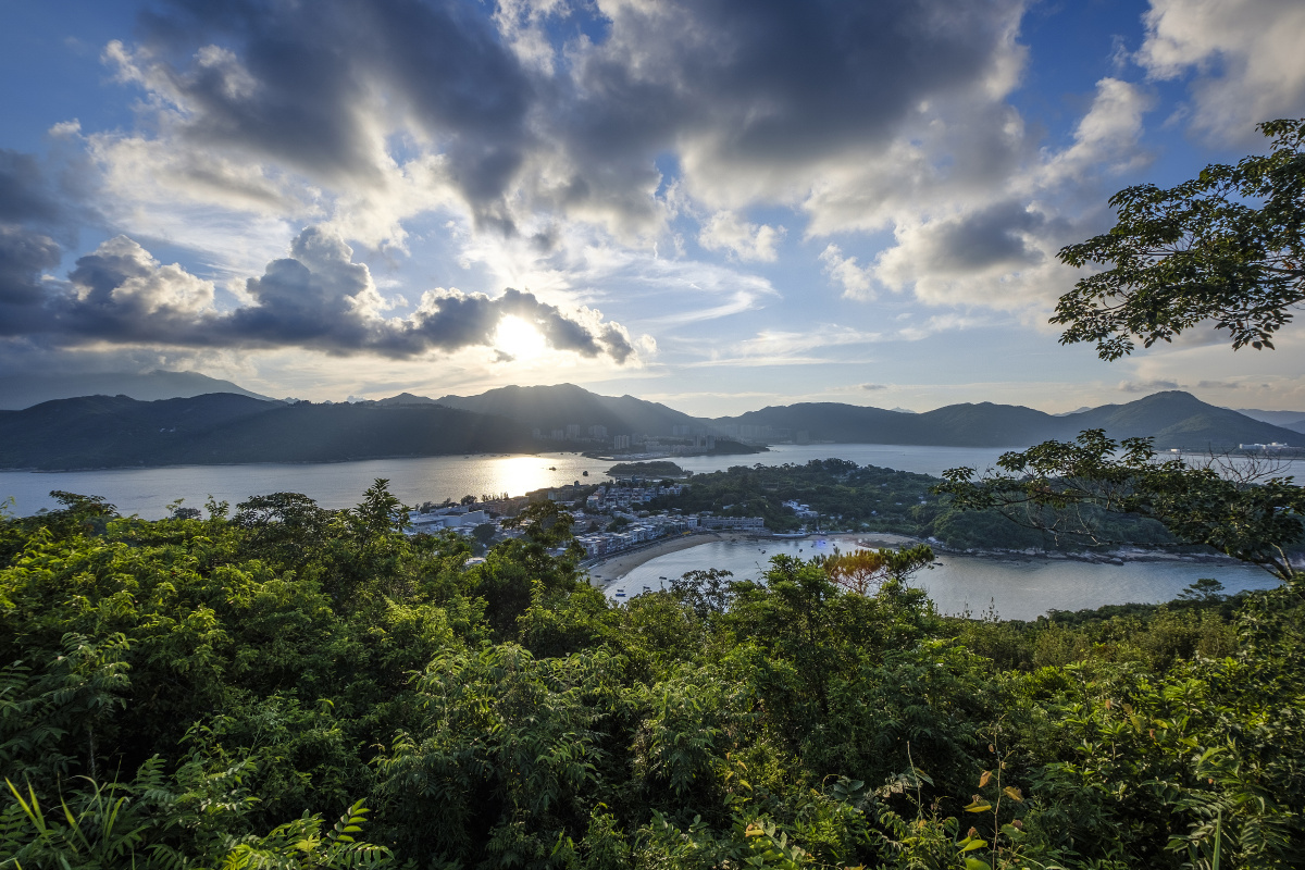 香港-坪洲手指山日落