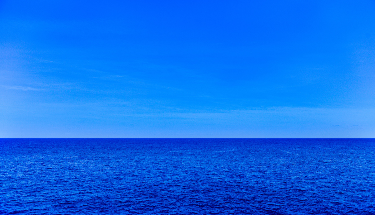 一望无际海平面