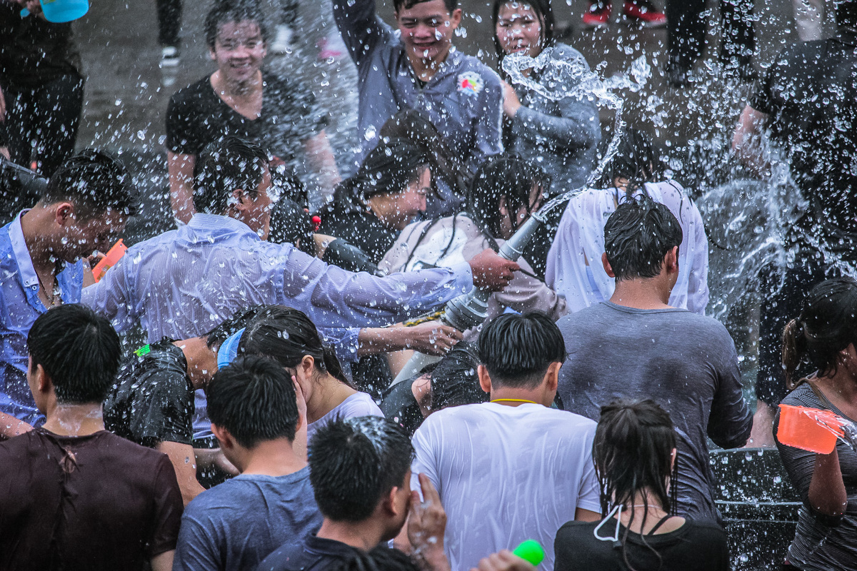 师大举办的泰国宋干节庆祝活动拍摄