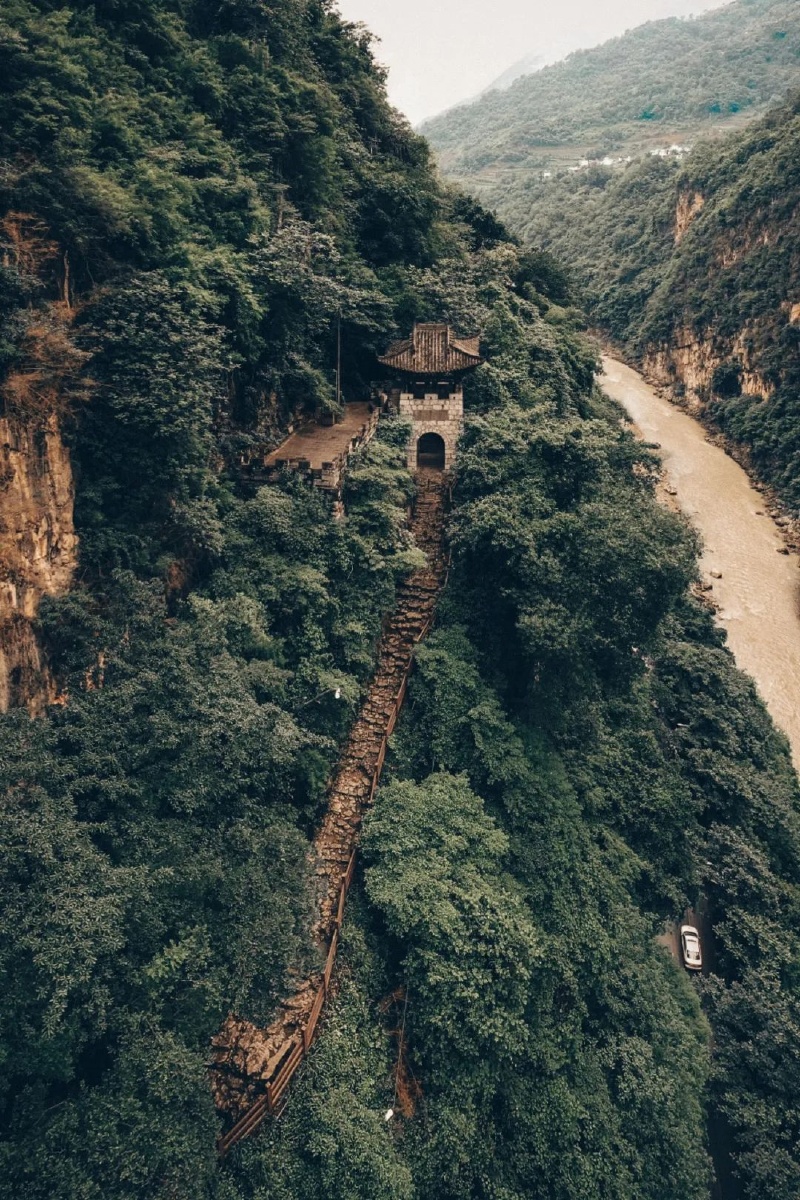 古丝绸之路五尺道的重要关隘豆沙关