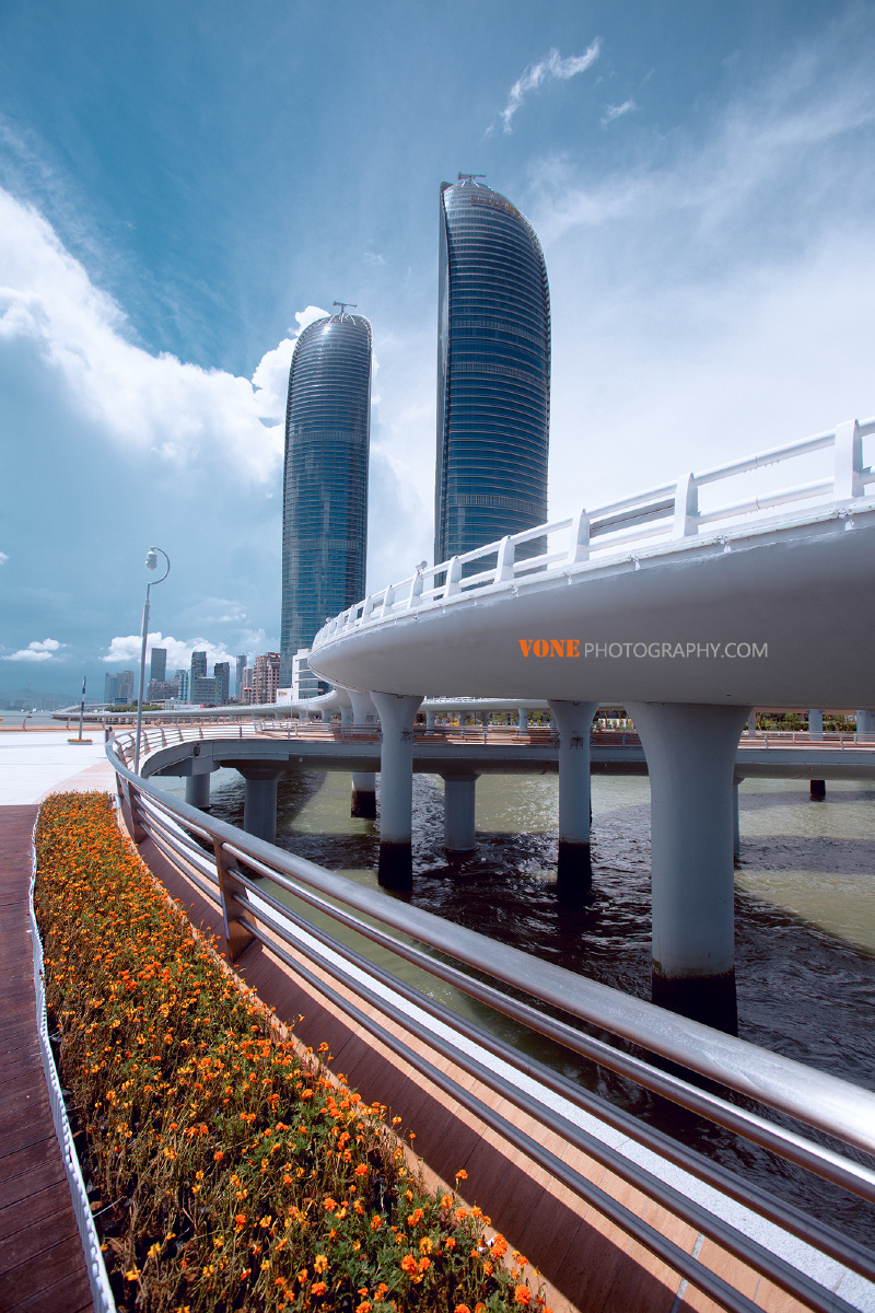 即将落成的厦门演武大桥观景平台