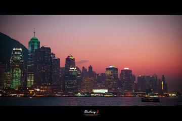 维港暮色