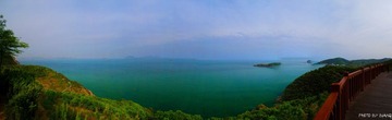大连滨海路东段全景