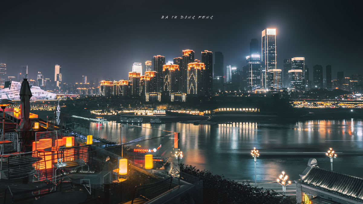 重庆长嘉汇公园夜景