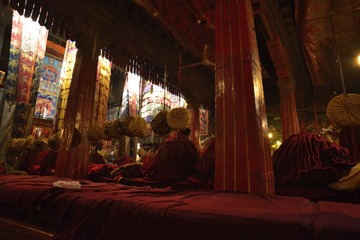 In the Ramoche Temple