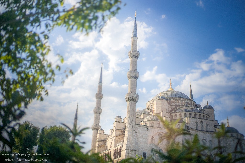 蓝色清真寺，原名苏丹艾哈迈德清真寺，土耳其著名清真寺之一，17世纪初由伊斯兰世界著名古典建筑师锡南的得意门生Mehmet Aga设计建造，因清真寺内墙壁全部用蓝、白两色的依兹尼克瓷砖装饰故名，是伊斯坦布尔最重要的标志性建筑之一。<br />
<br />
蓝色清真寺属阿拉伯风格的圆顶建筑，周围有六根尖塔，象征伊斯兰教六大信仰，蓝色清真寺是世界十大奇景之一。<br />
                                                             转载自百度百科