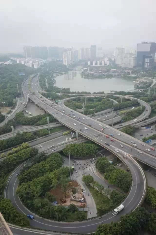 竹溪立交桥日夜景色