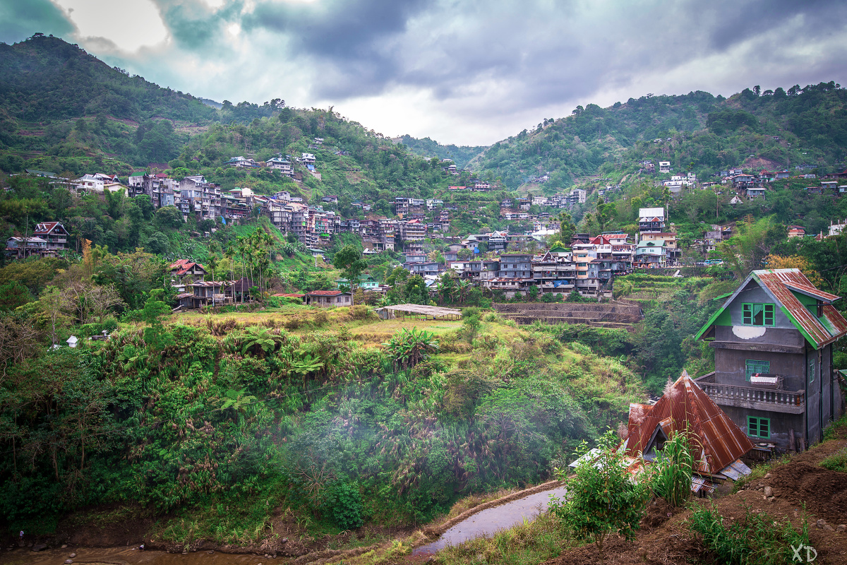 【Banaue, Ifugao, Philippines】小镇子虽然生活条件很恶劣，但这里的人们也算自得其乐了。