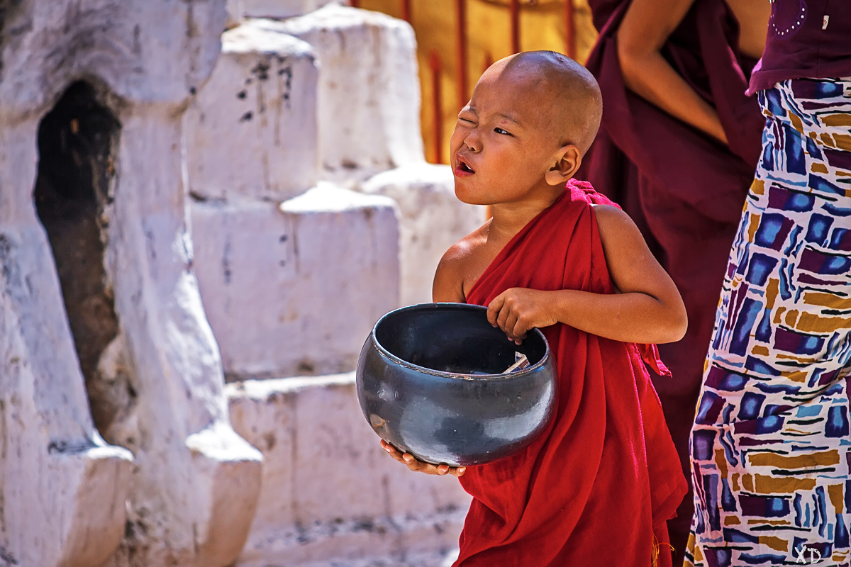 【bagan, myanmar】浦甘的小和尚,有的古灵精怪.