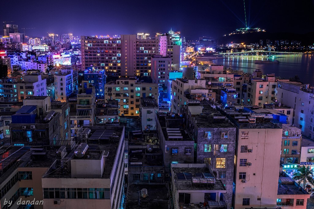 三亚湾夜景