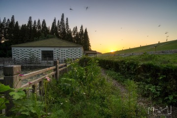 日落的小屋