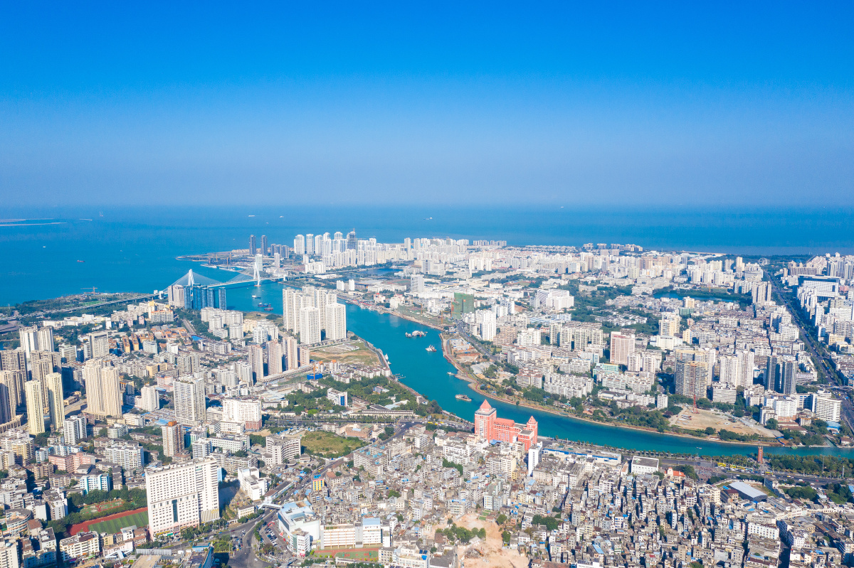 海口骑楼老街全景